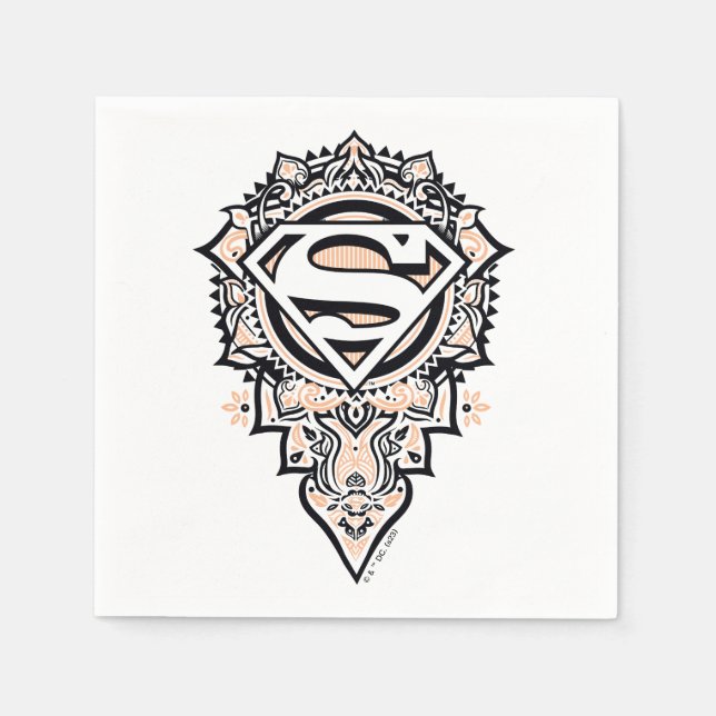 Servilleta De Papel Supergirl Mandala Graphic (Anverso)