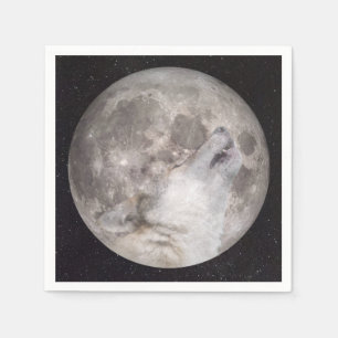 Servilleta De Papel Superluna de Lobo