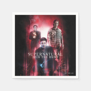 Servilleta De Papel Supernatural Crowley, Dean y Sam