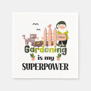 Servilleta De Papel Superpotencia de jardinería, jardinera de lujo
