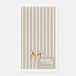 Servilleta De Papel Surf Board Baby Shower Custom - Gender Neutral
