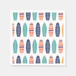 Servilleta De Papel Surf UP Pink retro beach van Surfboards