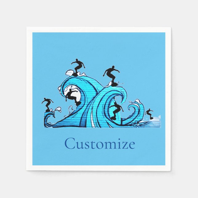 Servilleta De Papel Surfers Everywhere Thunder_Cove (Anverso)