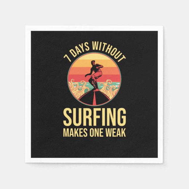 Servilleta De Papel Surfing Surfer (Anverso)