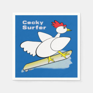 Servilleta De Papel Surfista de Cocky