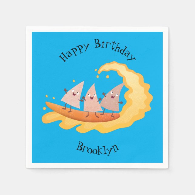 Servilleta De Papel Surfista de maíz de nachos (Anverso)