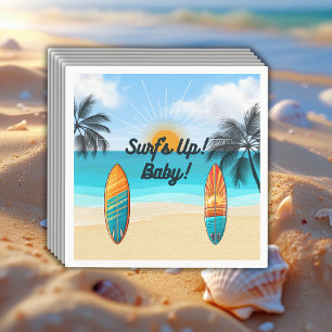 Servilleta De Papel Surf's Up Baby - Baby Shower