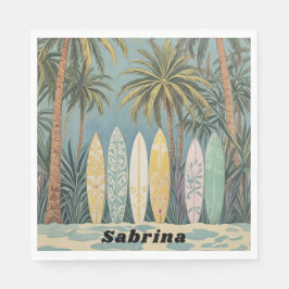 Servilleta De Papel Surf's Up, Pastel Style personalizado
