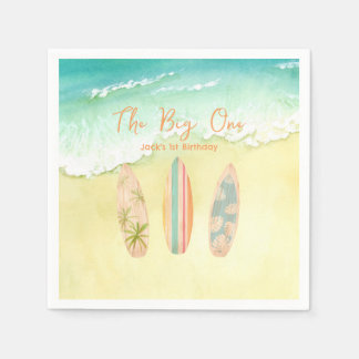 Servilleta De Papel Surge Las Toallas El Gran Cumpleaños Del Surfista