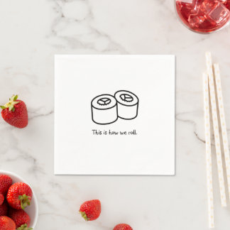 Servilleta De Papel Sushi Cocktail Napkins