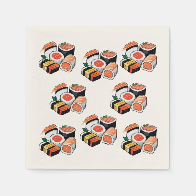 Servilleta De Papel Sushi Napkin (Anverso)