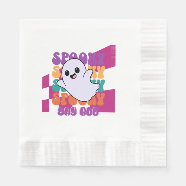 Servilleta De Papel Susto de Halloween (Anverso)