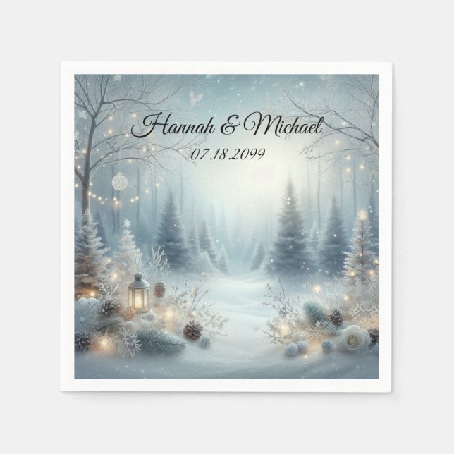 Servilleta De Papel Susurros de un solsticio de invierno (Anverso)