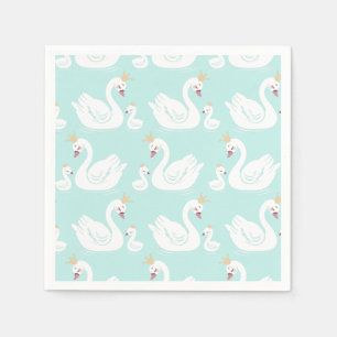 Servilleta De Papel Swan 1er cumpleaños Fiesta Baby Shower