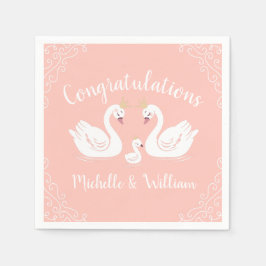 Servilleta De Papel Swan Baby Shower