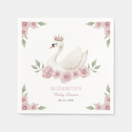 Servilleta De Papel Swan Baby Shower