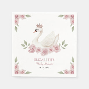 Servilleta De Papel Swan Baby Shower