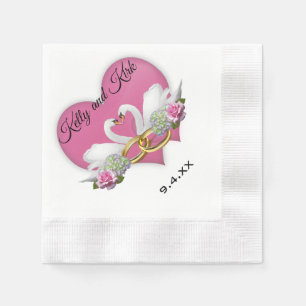 Servilleta De Papel Swans de amor