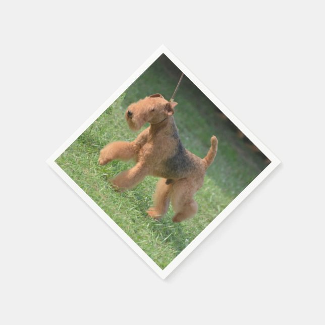 Servilleta De Papel Sweet Airdale Terrier (Borde)