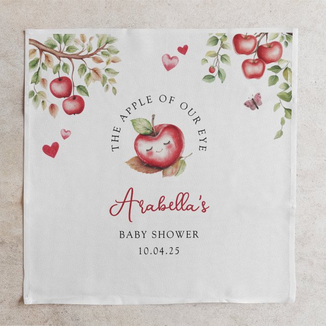 Servilleta De Papel Sweet Apple Of Our Eye Baby Shower (Subido por el creador)