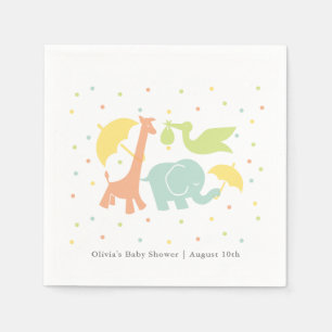 Servilleta De Papel Sweet Baby Animals Baby Shower