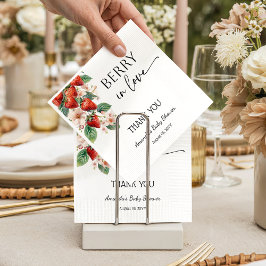 Servilleta De Papel Sweet Berry in Love Strawberry Bridal Shower