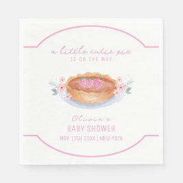 Servilleta De Papel Sweet Floral Pie Raspberry Baby Shower