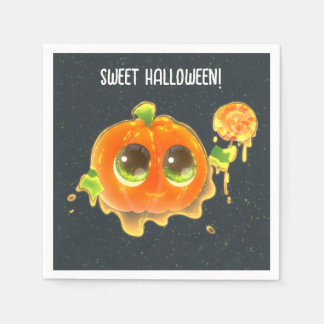 Servilleta De Papel Sweet Halloween Party Paper Napkin with Pumpkin