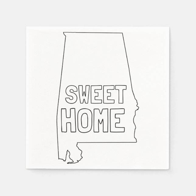 Servilleta De Papel Sweet Home Alabama (Anverso)