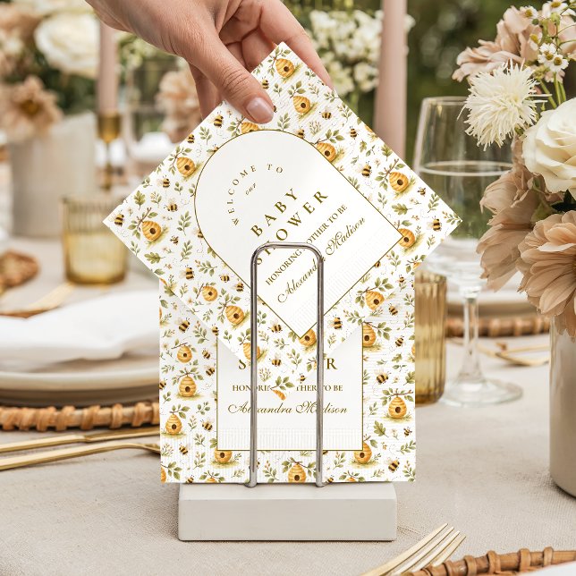 Servilleta De Papel Sweet Honey Bee Baby Shower (Subido por el creador)