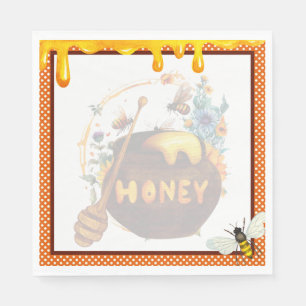 Servilleta De Papel Sweet Honeybee Baby Shower Napkins