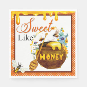 Servilleta De Papel Sweet Honeybee Baby Shower Napkins