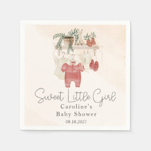 Servilleta De Papel Sweet Little Girl Boho Clothes Baby Shower