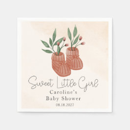 Servilleta De Papel Sweet Little Girl Boho Clothes Baby Shower