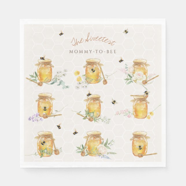 Servilleta De Papel Sweet Little Honey Baby Shower (Anverso)