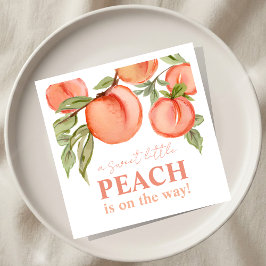 Servilleta De Papel Sweet Little Peach Baby Shower 