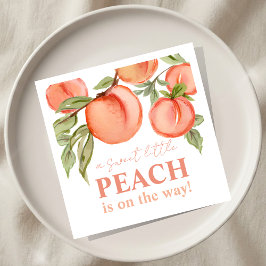 Servilleta De Papel Sweet Little Peach Baby Shower 