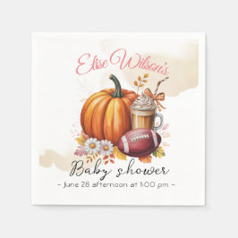 Servilleta De Papel Sweet little pumpkin is on the way