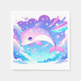 Servilleta De Papel Sweet Majestic Dolphin Baby Shower
