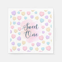 Sweet One First Birthday Napkins