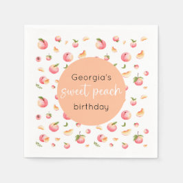 Servilleta De Papel Sweet Peach 1º cumpleaños