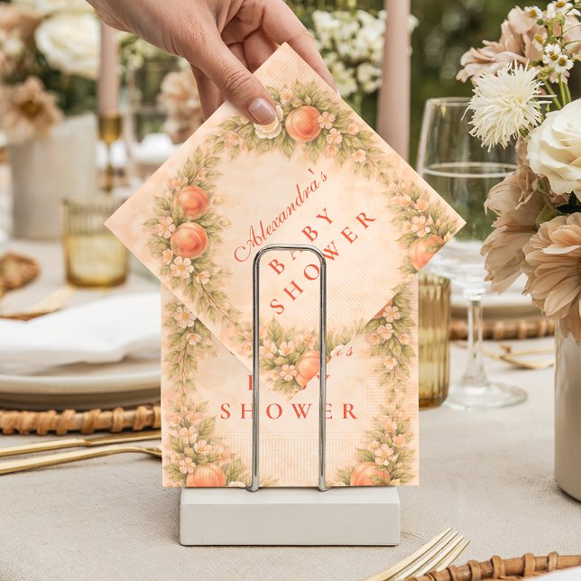 Servilleta De Papel Sweet Peach Orchard Baby Shower (Subido por el creador)