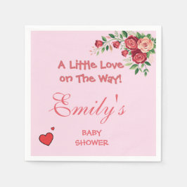 Servilleta De Papel Sweet Pink Teddy Bear Baby Shower 