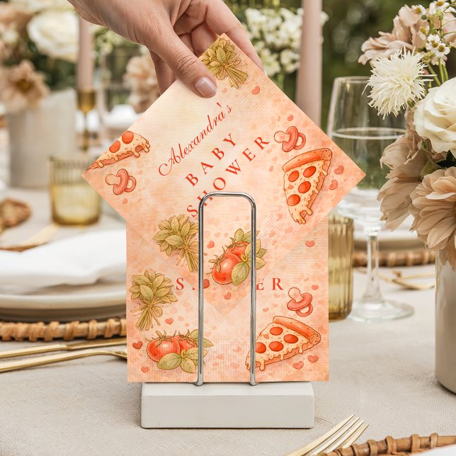 Servilleta De Papel Sweet Pizza Baby Shower (Subido por el creador)