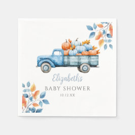Servilleta De Papel Sweet Pumpkin Blue Boy Baby Shower
