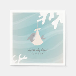 Servilleta De Papel Sweet Shark Baby Shower