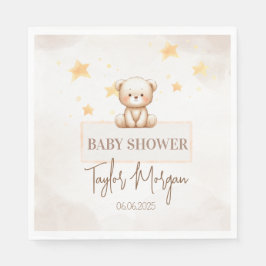 Servilleta De Papel Sweet Teddy Bear Baby Shower