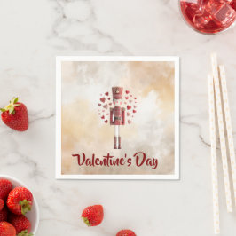 Servilleta De Papel Sweet Valentines Day Nutcracker Love Paper Napkin
