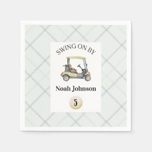 Servilleta De Papel Swing by Boy's 5th Birthday Par-tee Golf