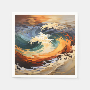 Servilleta De Papel Swirl Liquid Sunset